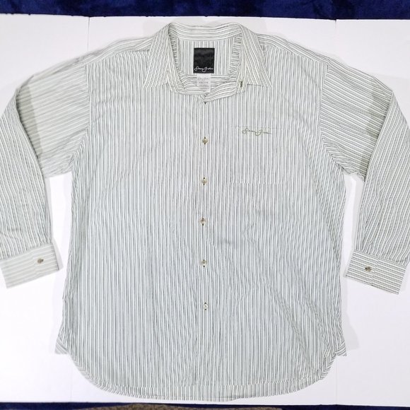Sean John Striped Long Sleeve Casual Button Up - Picture 1 of 11